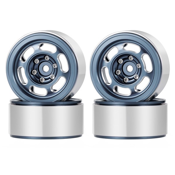 RCHUBAM 4Pcs 1.3" Beadlock Wheel Rims TRX4M 1.3" Aluminum Wheels