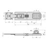 BASI Safety Hasp with Stainless Steel Round Shackle Lock |