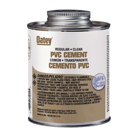 Oatey Clear Cement For PVC 8 oz.