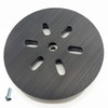 6 Inch 6 Hole Hook and Loop Sander Hard Backing