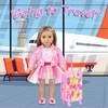 BDDOLL American 18 Inch Doll Clothes and Accessories with Travel