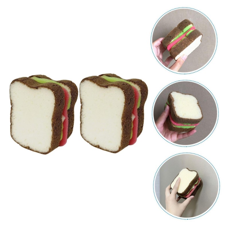 KICHOUSE 2 Pack Dish Scrubber Sponge Kitchen Sponges for Cleaning