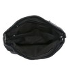 Hobo Shoulder Bag with Big Snap Hook Hardware (Black)