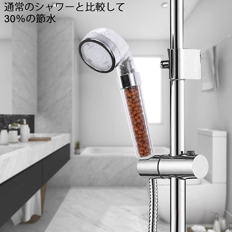 Rovtop 7 Color LED Shower Head, Water Saving, Water Flow