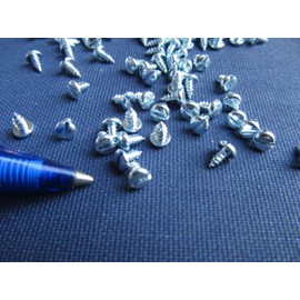 100x Mini Screws Slotted Screws 2.2 x 4.5 mm Long Jewellery Screws