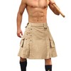VATINNT Kilt for Men Scottish Tactical Kilt 23" Pleated Camo