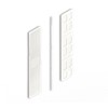 DOJA BARCELONA 1 mm spacers, plastic, spacers, white, pack of