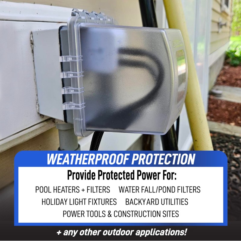 Sealproof 1-Gang Weatherproof In Use Outdoor Outlet Extra Deep Cover