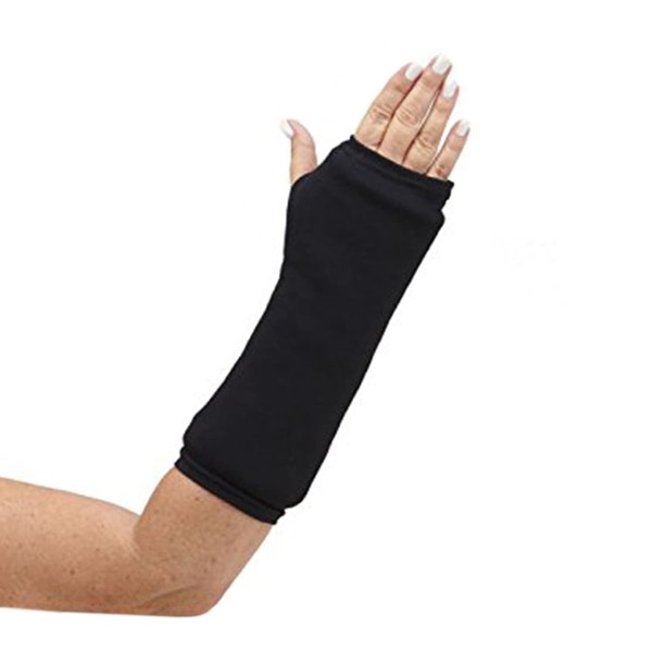CastCoverz! Designer Arm Cast Cover - Black - Small Short: 7" Length X 7" Circumference - Removable and Washable - Made in USA