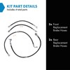 TRQ Brake Hose Set Compatible with 2005-2019 Nissan Frontier 2009-2012