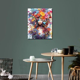 TUMOVO Paint by Numbers for Adults, Beauty of Imagination Adults' Paint-by-Number Kits Beautiful Women Paint by Number Canvas Oil Painting Paint-by-Number Kits Home Wall Decoration, 16 x20 Inch