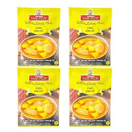 MAE PLOY Curry Spice, Yellow Curry Paste, 1.8 oz (50 g), YELLOW CURRY PASTE 1.8 oz (50 g) (Set of 4)