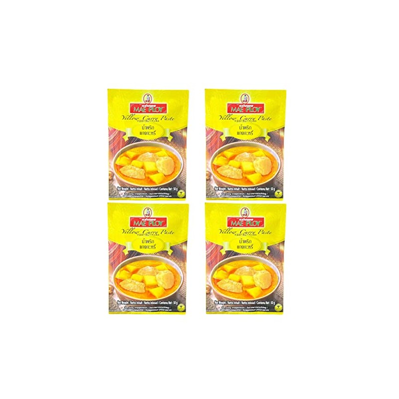 MAE PLOY Curry Spice, Yellow Curry Paste, 1.8 oz (50