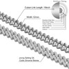 HDMENC Mens and Womens Miami Cuban Link Chain Necklace 12mm