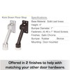 BRINKS Commercial - 4" Kick-Down Door Stop, Satin Chrome Finish