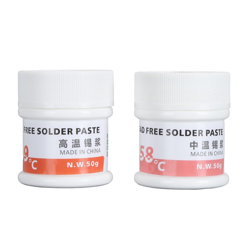 2Pcs Welding Solder Paste 25 to 45μm 158℃ 199℃ Soldering