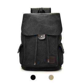 XGOPTS Canvas Backpack Men Women Large Laptop Backpack Unisex Work Backpack 25L-30L Backpack School Backpack Teenager for College, School Bag, Outdoor, Hiking, Camping, black