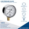 SENCTRL 0-30 Inches of Water Column Gauge, Low Pressure Capsule