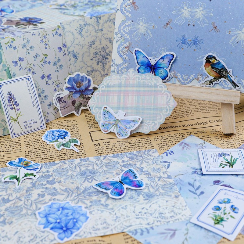 600pcs Vintage Scrapbook Paper,Junk Journal Paper,Scrapbook Supplies Kit