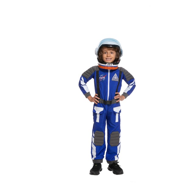 Spooktacular Creations Halloween Child Unisex Blue w/Black details Astronaut Costume for Party Favors (Small (5-7yr))