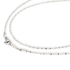 Napist NPNS101 Women's Necklace, Chain Necklace, Chain Only, Hypoallergenic Metal, Petal Chain, Flower Chain, 13.8 inches (35 cm), 15.7 inches (40 cm), 17.7 inches (45 cm), 19.7 inches (50 cm),