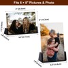 Boxalls 2 Pack Acrylic Picture Frames 6x8 with Translucent Black