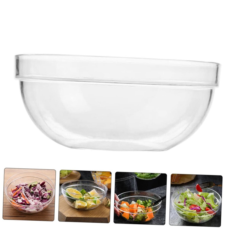 SHOWERORO Reusable Decorative Salad Bowl Fruit Serving Bowl for Kitchen
