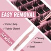 Mayhug Eyelash Extensions Set, 3D Volume Eyelash Extension, 144 Pieces,