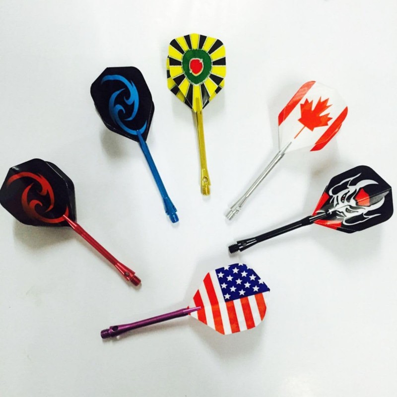 HRLORK 77 Pack Dart Flights Standard Thick Flight Extra Multiple