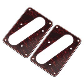 2Pcs Yootones Guitar Single Coil Pickup Mounting Ring Compatible with Humbucker Cover Plate Rings Electric Guitars (Tortoiseshell Red)