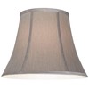 Pewter Gray Large Bell Lamp Shade 8" Top x 14"