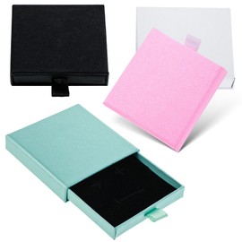 oruola Set of 4 jewellery gift box, bracelet box, small jewellery box, gift box, small for bracelets, earrings, necklaces, jewellery gifts, square jewellery box, small, multi-coloured