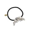 VINGTAINE H7603-S-HGOM Hair Elastic Hair Cuff, Pony Hook, Pearl, Bijou,