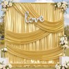 20x12FT Gold Sequin Curtains Backdrop, Wrinkle Free Back Drop for