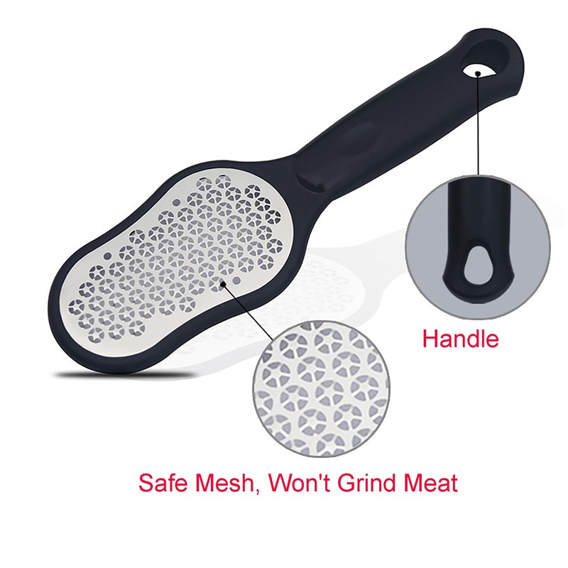 Manual Foot File, 9.2 Inch Stainless Steel Grinder for Professional