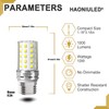 E26 10W LED Light bulbs, 6000K Daylight White, 1000 lumen,