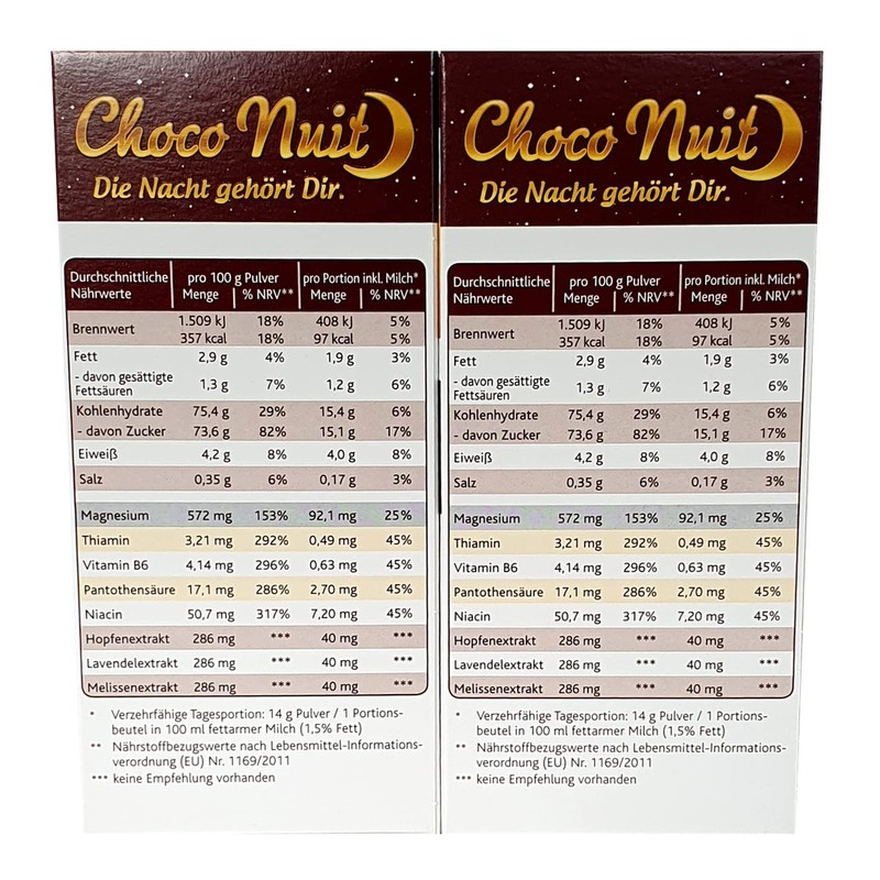 Choco Nuit Sleep Aid to drink (Pack of 10)
