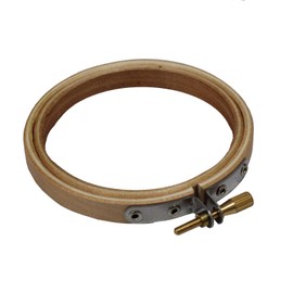 Wooden Embroidery and Cross Stitch Hoop Ring 3"