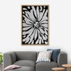 SIGNWIN Framed Canvas Print Wall Art Gray Paint Splatter Lily