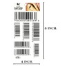 ONCEX 1 Sheet Barcodes Numbers Temporary Tattoos Waterproof Black Bar