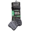IMPACT LOCK CA-246 BLK/GRY Men's Ultra Antibacterial Deodorization 3D Socks,