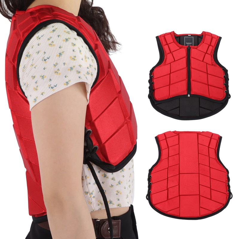 Kids Equestrian Vest Foam Padded Safety Horse Riding Protective Gear