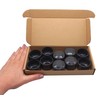 SKIR'CO Pack of 10 Fence Post Caps Round 38 mm