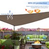 E&K Sunrise 7' x 7' x 7' Sun Shade Sail