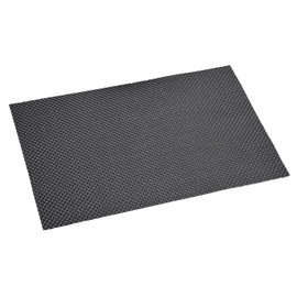 Kesper 77540 Platzset, Kunststoffgeflecht, Maße: 43 x 29 x 0.1 cm, schwarz