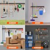 TVKB 51'' All Metal Garden Tool Organizer Adjustable Garage Tool