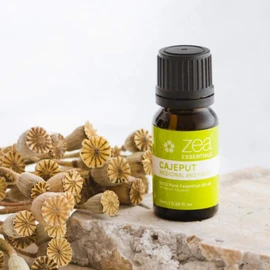 Zea Essentials Cajeput Lifestyle Blend 100% Pure Essential Oil 10 ml – Aromatherapy Oil for Decongestion & Immune Support – Antibacterial, Refreshing & Uplifting Eucalyptus & Tea Tree Alternative