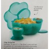 Tupperware Chip N Dip Salad Serving Bowl & 2 Dip