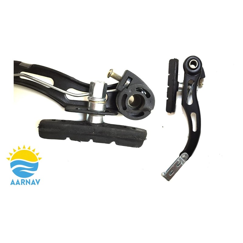 AARNAV Complete V Brake Set V Brakes, Cables Black Levers,
