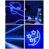 ALITOVE Neon Light Strip Blue LED Rope Light Dimmable for